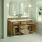 James Martin Vanities 60'' Double Vanity, Light Natural Oak w/ 3 CM Eternal Marfil Quartz Top 424-V60D-LNO-3EMR - alternate 3